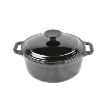 High quality black round /oval Enamel cast iron cookware/ casserole set